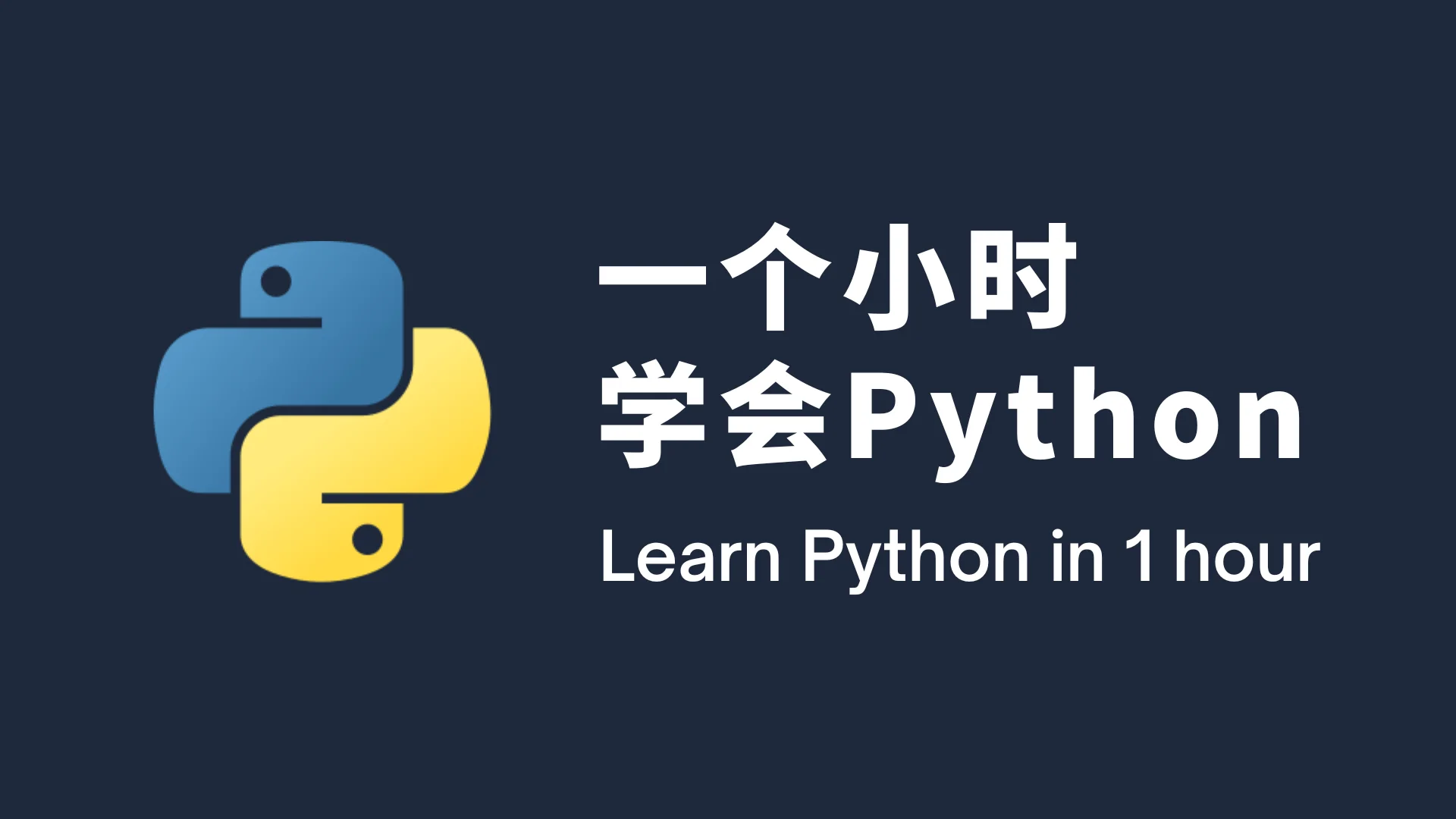 一个小时学会 Python